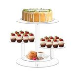 4 Tier Clear Cake and Cupcake Stand