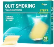 Nicotine Patches 7mg - 35 Pcs Step 3 Quit Smoking Nicotine Transdermal Patches 24 Hour Help Craving Relief Stop Smoking Aids Patches