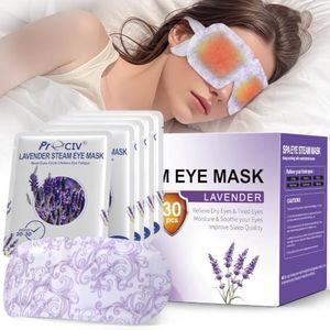30 Packs Steam Eye Mask Lavender,Warm Compress for Dry Eyes Sleep Mask,Hot Auto Heated Eye Masks Relaxing Items for Women Moist Heat Soothing Eye Fatigue,Disposable Eye Mask for SPA Essentials
