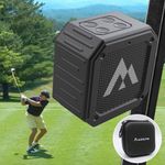 MAGOLFIN Magnetic Golf Speaker with Storage Case, IPX7 Portable Golf Cart Speaker 24H Playtime, 18W Loud Stereo Sound Magnetic Bluetooth Speaker for Golf Cart Accessories, Golf Gifts for Men Women