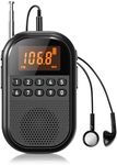 AM FM Portable Radio:1100mAh Rechar