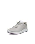 ECCO Women's S Casual Lace Waterproof Golf Shoe, Gravel/Silver Metallic, 7-7.5