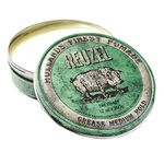 Reuzel Green Grease Medium Hold Pomade - Concentrated Oil Hairstyling Vegan Formula With Natural, Firm And Organic Hold - Defining Grooming Product With Effortless Shine - Original Fragrance - 12 Oz