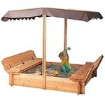 BIRASIL Wood Sandbox with Cover, Sa