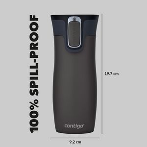 Contigo West Loop Travel Mug 470ml – Gunmetal Stainless Steel
