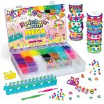 Rainbow Loom Loomi-Pals MEGA Set, Features 60 Cute Assorted LP Charms, The New RL 2.0, Happy Looms, Hooks, Alpha & Pony Beads, 5600 Colorful Bands All in a Carrying Case for Boys and Girls 7+