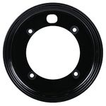 Haran Wheel Rim Compatible For Yamaha Ray/Fascino (Black) (10 Inch)