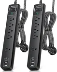 2 Pack Power Strip Surge Protector 