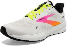 Brooks Men's Launch 9 Sneaker, White Pink Nightlife, 10 US