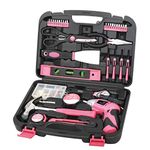 Apollo Precision Tools DT0773N1 Household Pink Tool Kit, 135-Piece