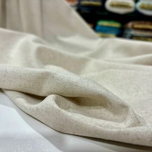 Natural, Undyed Thick Linen Fabric for Upholstery and Home Textiles, Made of Cotton and Linen(150cm// 1,64 Yard // 57 inc)