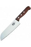 Victorinox Rosewood Santoku Knife, Stainless Steel, Japanese Knife, Ideal for All Professional and Home Use, Wooden, 17 cm, Swiss Made