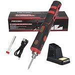 FrogBro 11W Cordless Soldering Iron Kit,Upgrade 2500mAh Max 968℉ Fast Heating Portable Soldering Iron, USB Rechargeable Soldering Iron High Capacity with Touch Sensor & LED Spotlight