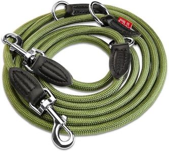 PetPatron® verstellbare Hundeleine 3m – Umhängeleine & Doppelleine perfekt für große Hunde (45 kg) durch die Extreme Kraft bis 200 kg - grün