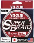 Yo-Zuri YZ-SB-20LB-WH-300YD: Super Braid White 20Lb 300Yd, White