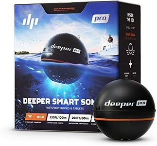 Deeper PRO Smart Sonar Castable and Portable Smart Sonar WiFi Fish Finder for Kayaks and Boats on Shore Ice Fishing Fish Finder