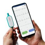 Sunfox Spandan Neo | ECG Device | Heart Rate Monitor | Detects AFib & Irregular Arrhythmias | Portable Mini ECG Machine for Home Use | Reports in 10 sec | 12 Lead ECG with 3 Leads