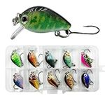 HOUSON 10PCS Fishing Lure, Minnow Bait Kit, Trout Bait, Artificial Bait for Saltwater, Freshwater Trout, Bass, Salmon Fishing