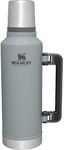 Stanley Classic Vacuum Bottle, 0.6 gal (1.9 L), Hammer Tone Sky Gray, Water Bottle, Hot and Cold Insulated, Stainless Steel Bottle, Recycled Stainless Steel Water Bottle, Gift, Dishwasher Safe