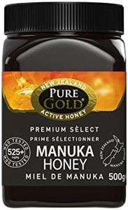 PURE GOLD - Miel de Manuka, Certifié MGO 525+, Antibactérien, Anti-inflammatoire & Cicatrisant, Renforce les Défenses Immunitaires, Pot de 500g