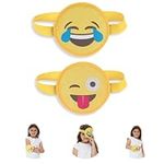 FOMI Kids Hot Cold Gel Ice Packs | 2 Pack | Multi-Use Fun Emoji Designed Wrap for Head, Eyes, Elbow, Wrist, Ankle, Knee | Pain Relief for Children Boo Boos, Fever, Sinus, Headache | Reusable Compress