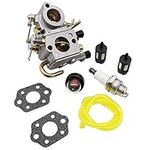 KIPA Carburetor For Stihl TS410 TS420 Concrete Cut off saw OEM Number 4238 120 0600, Replace for ZAMA C1Q-S118 Carburetor with New Gasket Fuel Filter spark plug