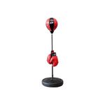 NSG Punching Bag and Boxing Gloves Set for Kids Freestanding Base Punching Ball with Spring Loaded Height Adjustable Stand, Junior Boxing Gloves, and Hand Pump Ages 3+ (JS1000)