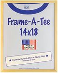 Frame USA "Frame-A-Tee Series, 14x18, Natural Wood T-Shirt Frame for Large and XL Shirts