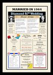 1964 Diamond 60th Wedding Poster