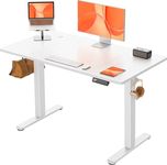 ErGear Electric Standing Desk, Height Adjustable Desk 120 x 60cm, Computer Desk with 4 Memory Smart Pannel, Home Office Desk with Splice Board