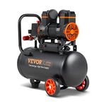 VEVOR 4.8 Gallon Air Compressor, 1.2HP 2.2 CFM@90PSI Oil Free Air Compressor Tank & Max. 116PSI Pressure, 70 dB Ultra Quiet Compressor for Auto Repair, Tire Inflation, Spray Painting, Woodwork Nailing