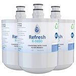 Refresh Replacement Refrigerator Water Filter Compatible with LG LT500P, 5231JA2002A, 5231JA2002A-S, ADQ72910901, ADQ72910902, ADQ72910907 and Kenmore 46-9890 Refrigerator Water Filter (3 Pack)