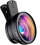 REDWIND Pro Lens Kit for iPhone & Android Camera, 0.45X Super Wide Angle Lens 12.5X Macro Lens, Clip-On 2in1 Professional Telephoto Instagram Reels Lens for iPhone, iPad & Android Smartphone, Tablets