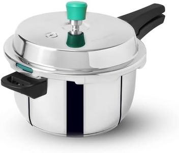 The Indus Valley Stainless Steel Pressure Cooker Outer Lid | Induction Friendly | Tri-Ply Heavy Bottom | 100% Toxin-Free, Naturally Non-Stick (Medium - 5L)