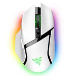 Razer Basilisk V3 Pro Customizable Wireless Gaming Mouse: Fast Optical Switches Gen-3 -HyperScroll Tilt Wheel-Chroma RGB-11 Programmable Buttons-Focus Pro 30K Optical Sensor-White-RZ01-04620200-R3A1