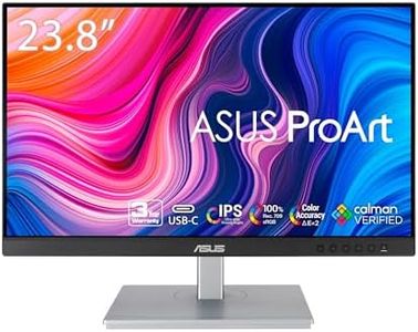 ASUS ProArt Display PA247CV 23.8 inch Monitor – IPS, Full HD (1920 x 1080), 100% sRGB, 100% Rec. 709, Color Accuracy ΔE < 2, Calman Verified, USB-C, Compatible with Laptop & Mac Monitor