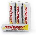 Tenergy 4 pcs 1.2V Rechargeable NiCd AA (14500) Batteries for Solar Garden Landscape Light