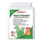 PETTZIES Daily Dog Vitamins - 24 Natural Minerals and Multivitamin Supplement for Dogs and Cats - Puppy to Senior - Support Brain, Heart, Joint, Muscle, Gut, Skin, Coat and Immune System.120 Tablets