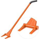 Dolibest 48'' Demo Bar 2-Tine Wrecking Bar, Heavy Duty Pallet Buster with Handle, All-Steel Handle Wrecking Pry Bar, Deck Board Removal Efficient and Effortless for Renovation and Construction