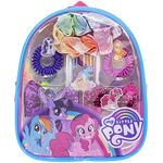 My Little Pony - Townley Girl Backpack Cosmetic Makeup Gift Bag Set includes Hair Accessories and Clear PVC Back-pack for Kids Tweens Girls, Ages 3+ perfect for Parties, Sleepovers and Makeovers