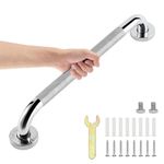 sunzone Bathroom Grab Bars Handle, 16-inch Anti Slip Grab Bars, Chrome SUS 304 Stainless Steel Bathroom Shower Handles,Safety Hand Rail Support, Grab Bars for Senior Handicap Elderly Injury