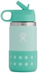 HYDRO FLASK - Kids Water Bottle 354 ml (12 oz) - Vacuum Insulated Stainless Steel Toddler Water Bottle - Silicone Flex Boot, Easy Sip Straw Lid - BPA-Free - Wide Mouth - Paradise