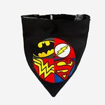 That Dog In Tuxedo Tdit X�Dc Justice League Reversible Dog Bandana With Adjustable Dog Collar (Size Small), Multicolor