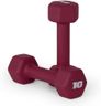 CAP Barbell Neoprene Dumbbell Weights, 10 lb Pair, Crimson