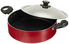 Pigeon by Stovekraft Non-Stick Biriyani Pot with Lid, 5 Litres, Red, Aluminium