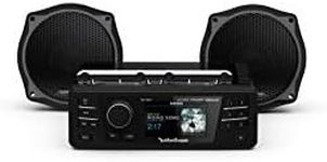 Rockford Fosgate HD9813SG-STAGE1 Digital Media Receiver & Two Speakers Kit for 1998-2013 Harley-Davidson Street Glide