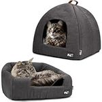 Premium Pet Beds For Cats And Small Dogs, Cat Bed Cave,Cat Dome Bed, Enclosed Small Animal Bed, Covered Cat Bed, Indoor,Cat Tent, Kitten Bed, Cat Hut With Removable Washable Cushioned Pillow, (Medium)