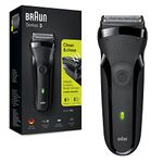 Braun Series3 300s Men Electric Clean Shaver Rechargeable Waterproof Razor Black