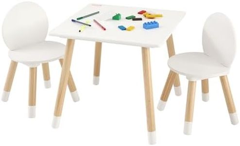 VEVOR Kids Table and 2 Chairs Set, Toddler Table and Chair Set, Children Multi-Activity Table for Art, Craft, Reading, Learning