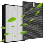 HASTHIP® 2Pcs Air Purifiers Filter for Philips FY-1410 True HEPA Filter, FY-1413 Active Carbon Filter, Replacement Filters for Phillips Air Purifier Series 1000 AC-1211, AC-1215, AC-1217